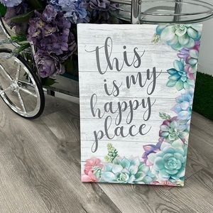 “This is my happy place” canvas print